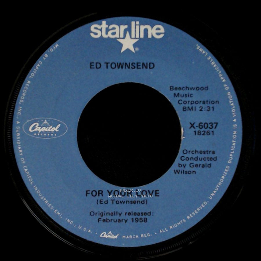 Ed Townsend - Over And Over Again / For Your Love (Ed Townsend) side B