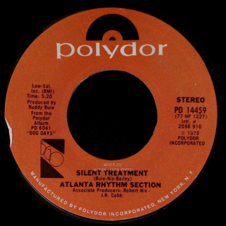 Atlanta Rhythm Section - Silent Treatment / Imaginary Lover side A