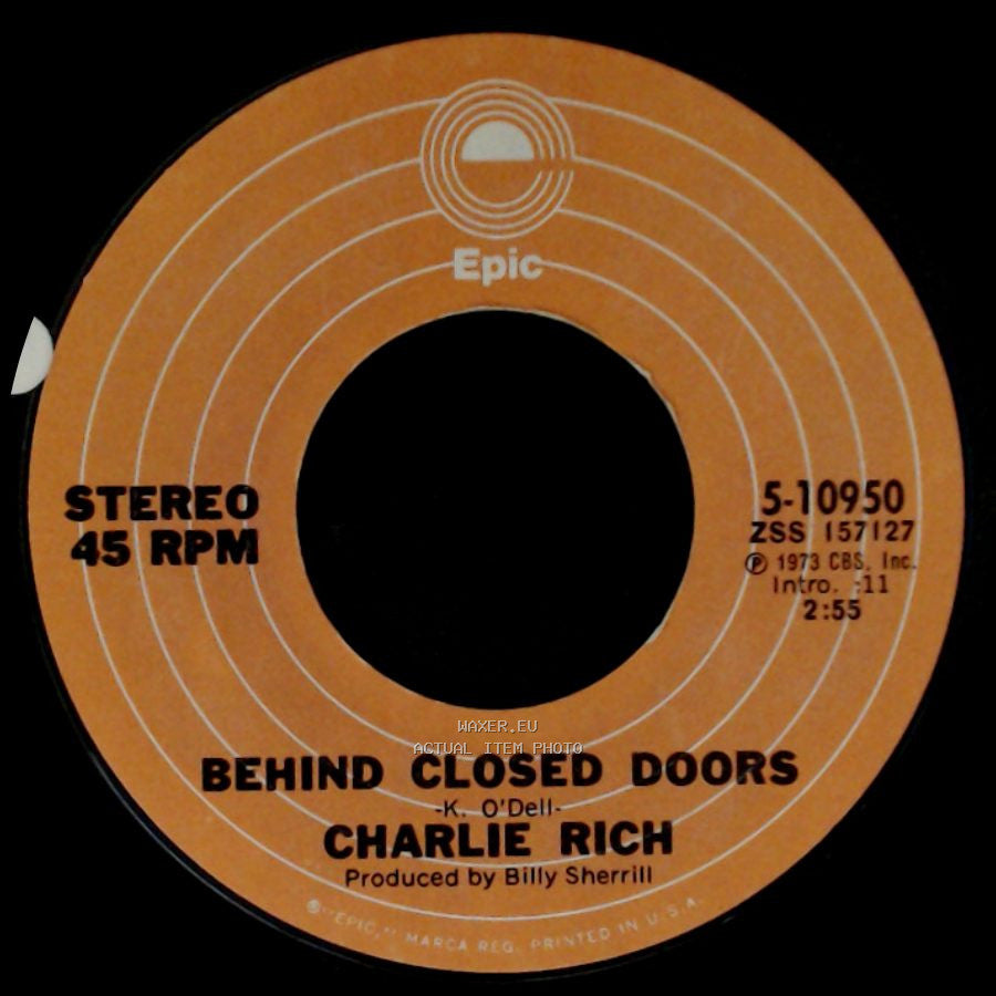 Charlie Rich - Behind Closed Doors / A Sunday Kind Of Woman side A