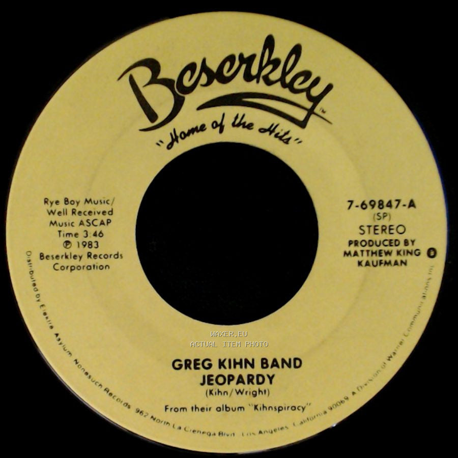 Greg Kihn Band - Jeopardy / Fascination side A