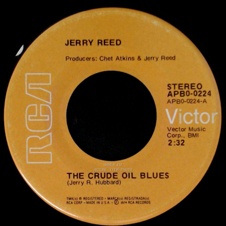 Jerry Reed - The Crude Oil Blues / Pickie, Pickie, Pickie (Instrumental) side A