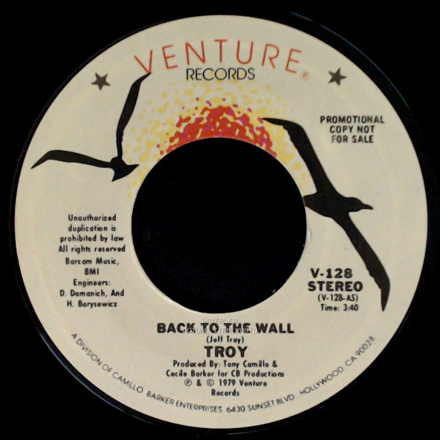 Troy - Back To The Wall / Back To The Wall side A