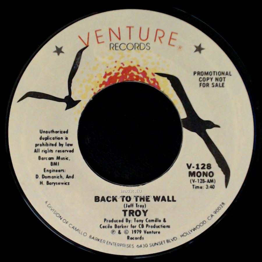 Troy - Back To The Wall / Back To The Wall side B
