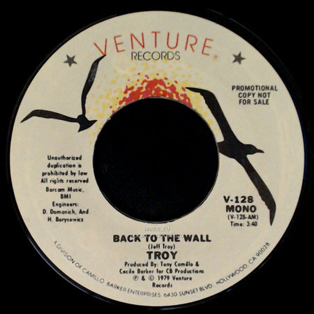 Troy - Back To The Wall / Back To The Wall side B
