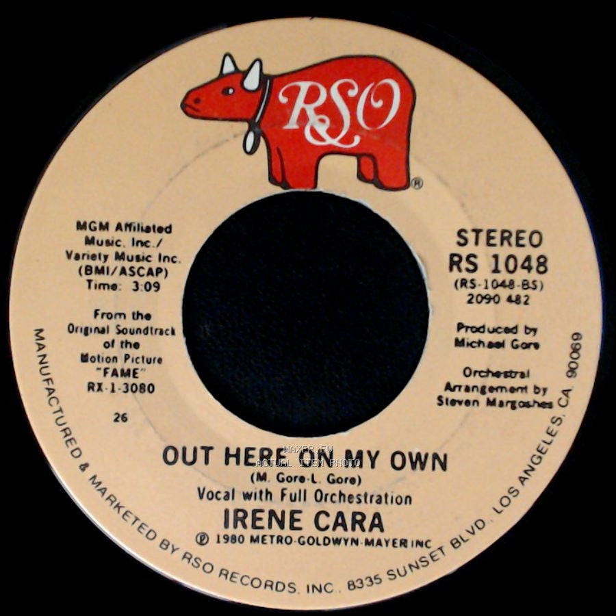 Irene Cara - Out Here On My Own / Out Here On My Own side B