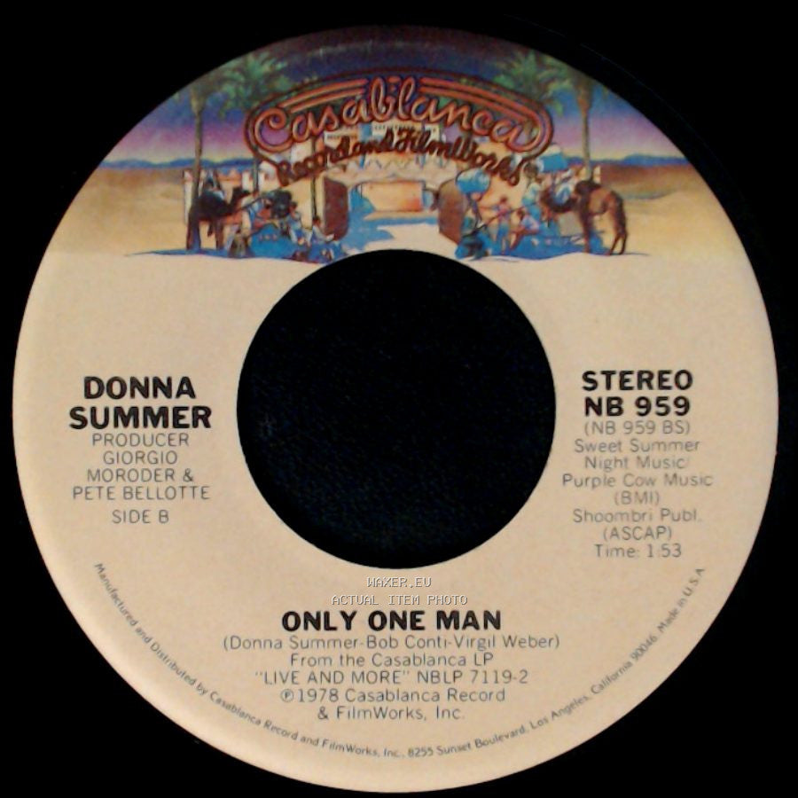 Donna Summer With Brooklyn Dreams / Donna Summer - Heaven Knows / Only One Man side B