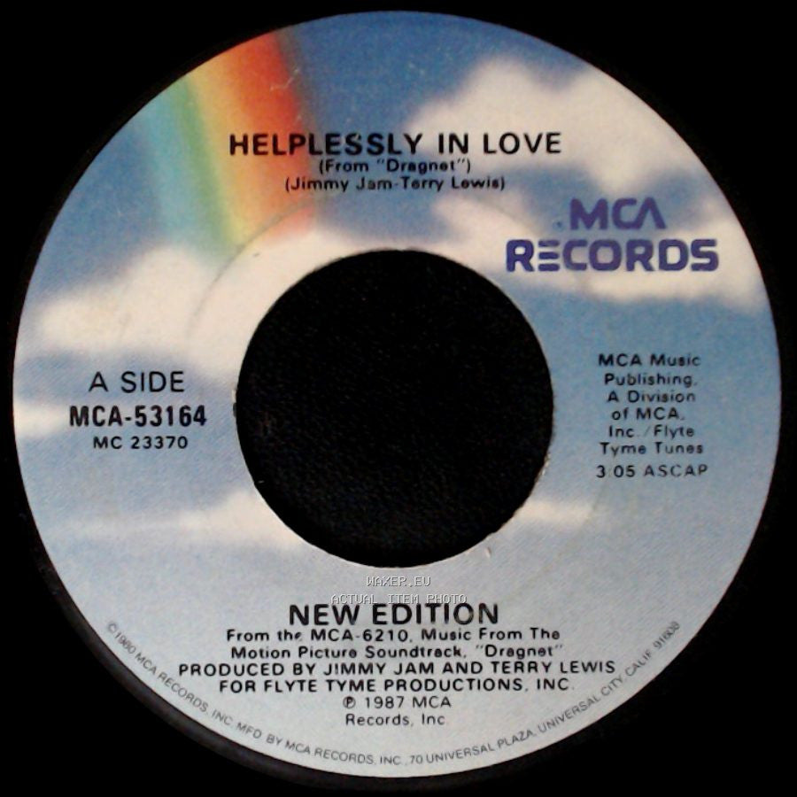 New Edition - Helplessly In Love / Helplessly In Love (Instrumental) side A