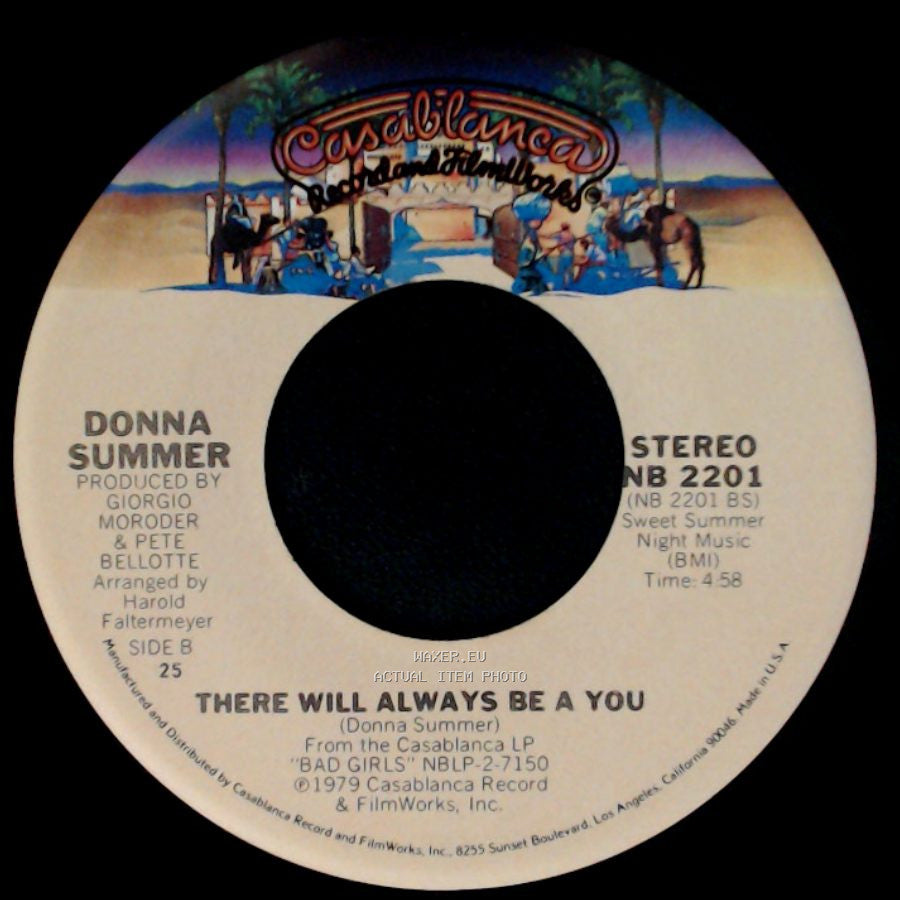 Donna Summer - Dim All The Lights / There Will Always Be A You side B