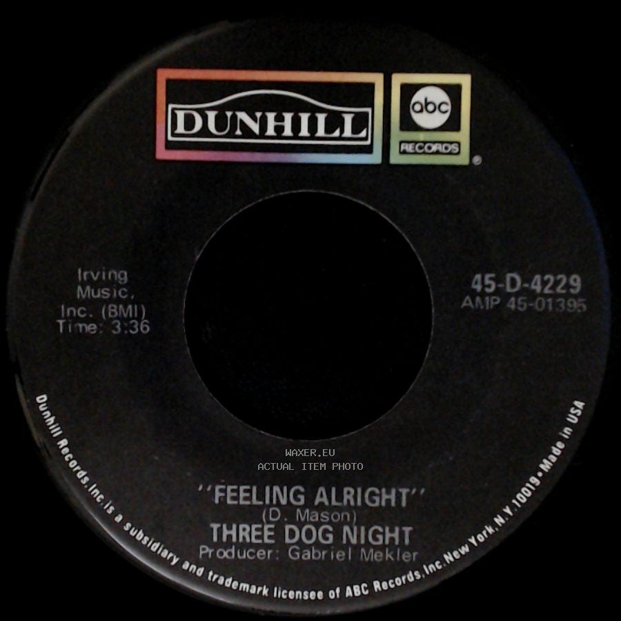 Three Dog Night - Celebrate / Feeling Alright side B