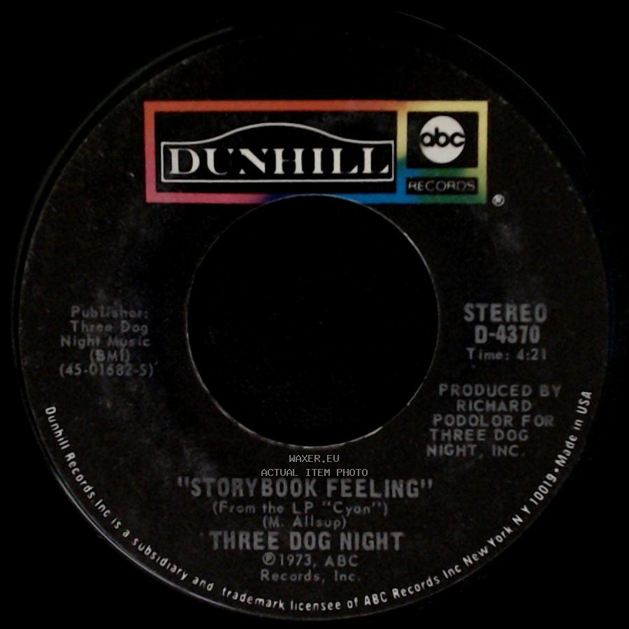 Three Dog Night - Storybook Feeling / Let Me Serenade You side A
