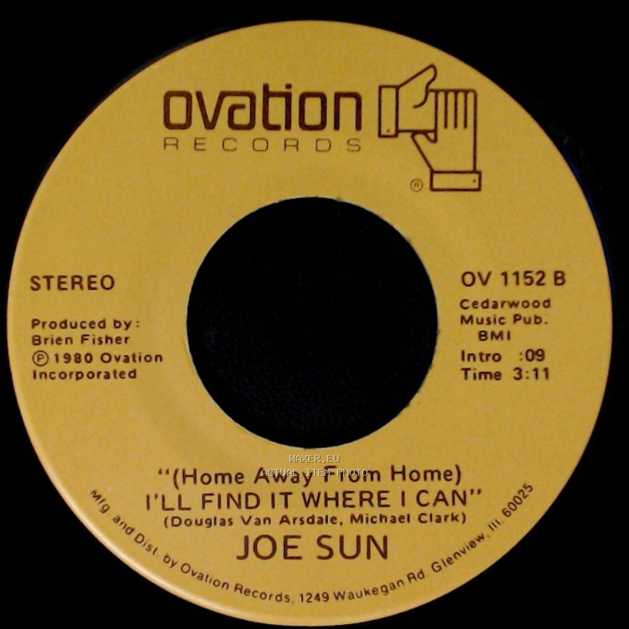 Joe Sun - (Home Away From Home) I'll Find It Where I Can / Bombed, Boozed, And Busted side A