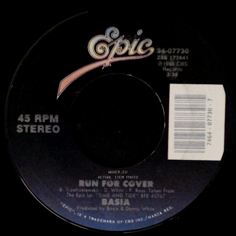 Basia - Run For Cover / Time And Tide side A