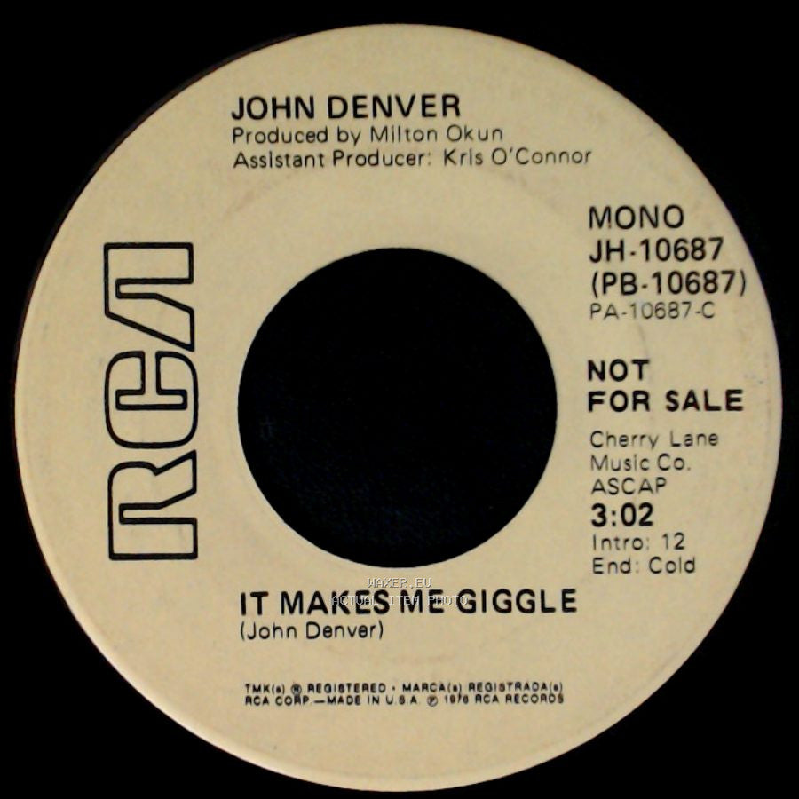John Denver - It Makes Me Giggle / It Makes Me Giggle side B