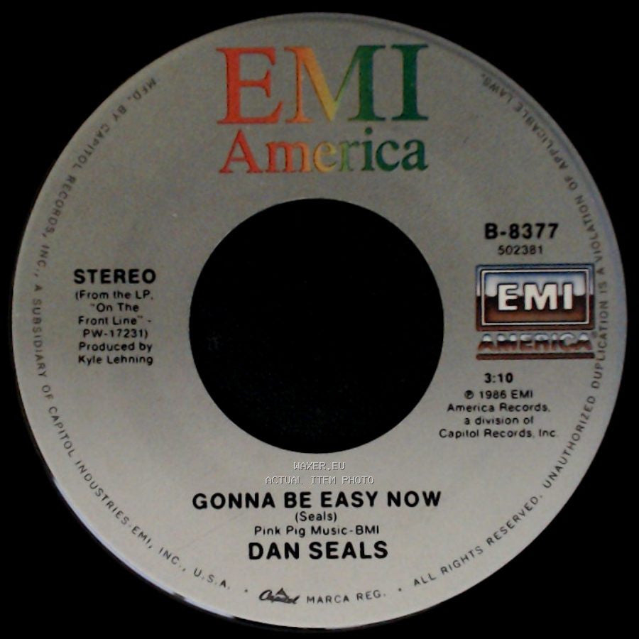 Dan Seals - I Will Be There (Remix) / Gonna Be Easy Now side B