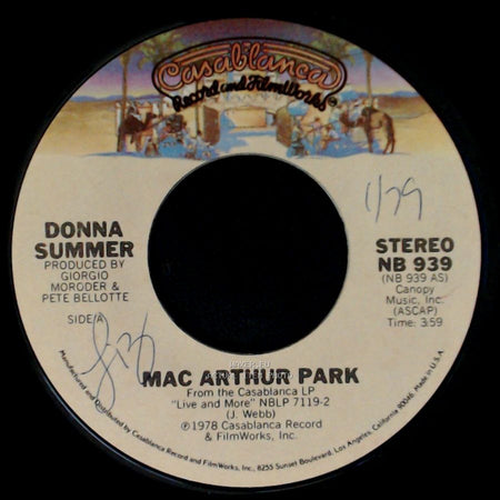 Donna Summer - Mac Arthur Park / Once Upon A Time side A