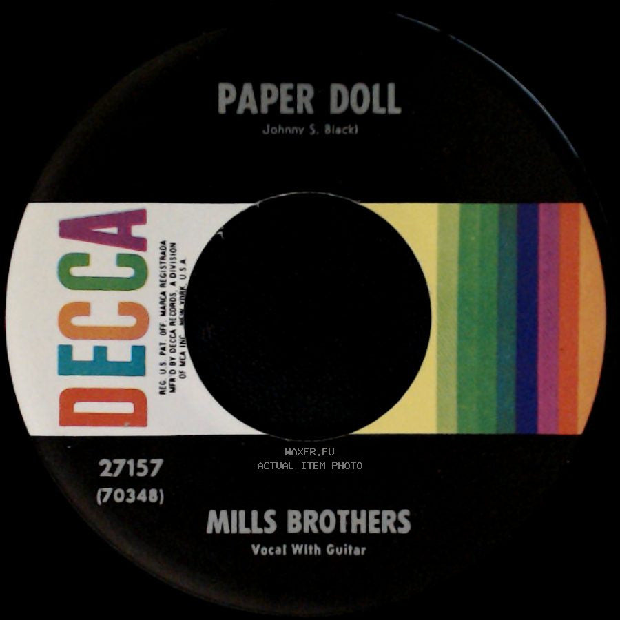 Mills Brothers - Paper Doll / I'll Be Around side A