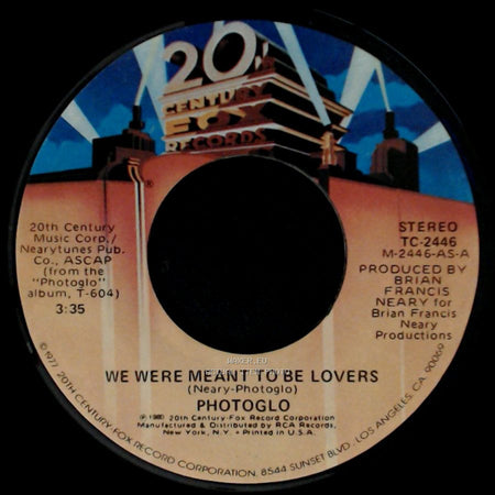 Photoglo - Beg, Borrow Or Steal / We Were Meant To Be Lovers side B