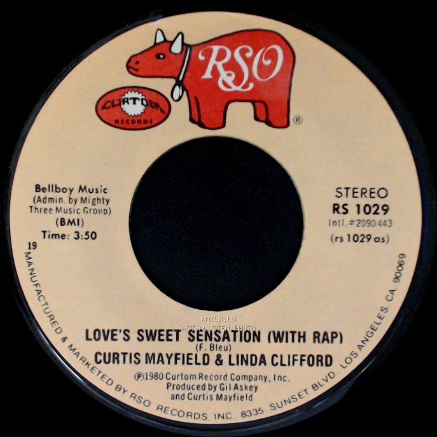 Curtis Mayfield & Linda Clifford - Love's Sweet Sensation (With Rap) / Love's Sweet Sensation side A