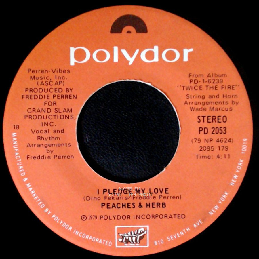 Peaches & Herb - (I Want Us) Back Together / I Pledge My Love side B