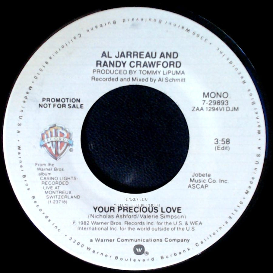 Al Jarreau And Randy Crawford - Your Precious Love / Your Precious Love side A