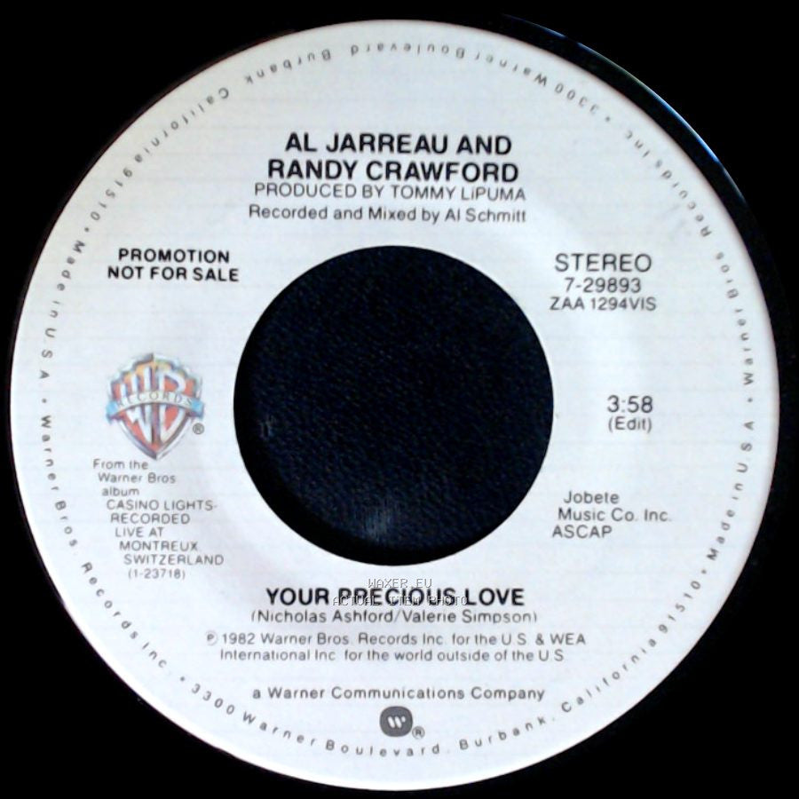 Al Jarreau And Randy Crawford - Your Precious Love / Your Precious Love side B