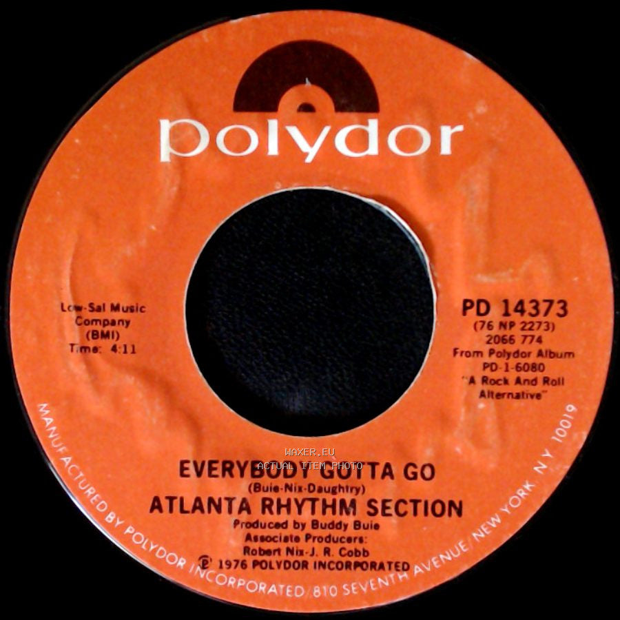 Atlanta Rhythm Section - Everybody Gotta Go / So In To You side A