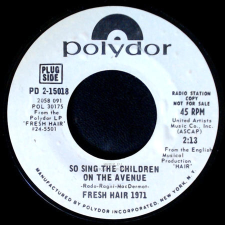 Unknown Artist - Dead End / So Sing The Children On The Avenue side A