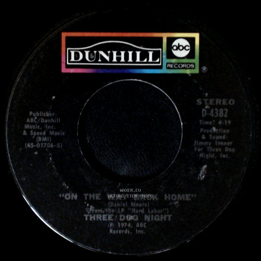 Three Dog Night - The Show Must Go On / On The Way Back Home side B