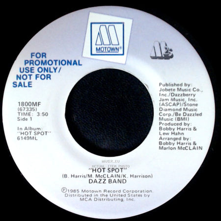 Dazz Band - Hot Spot / Hot Spot side B
