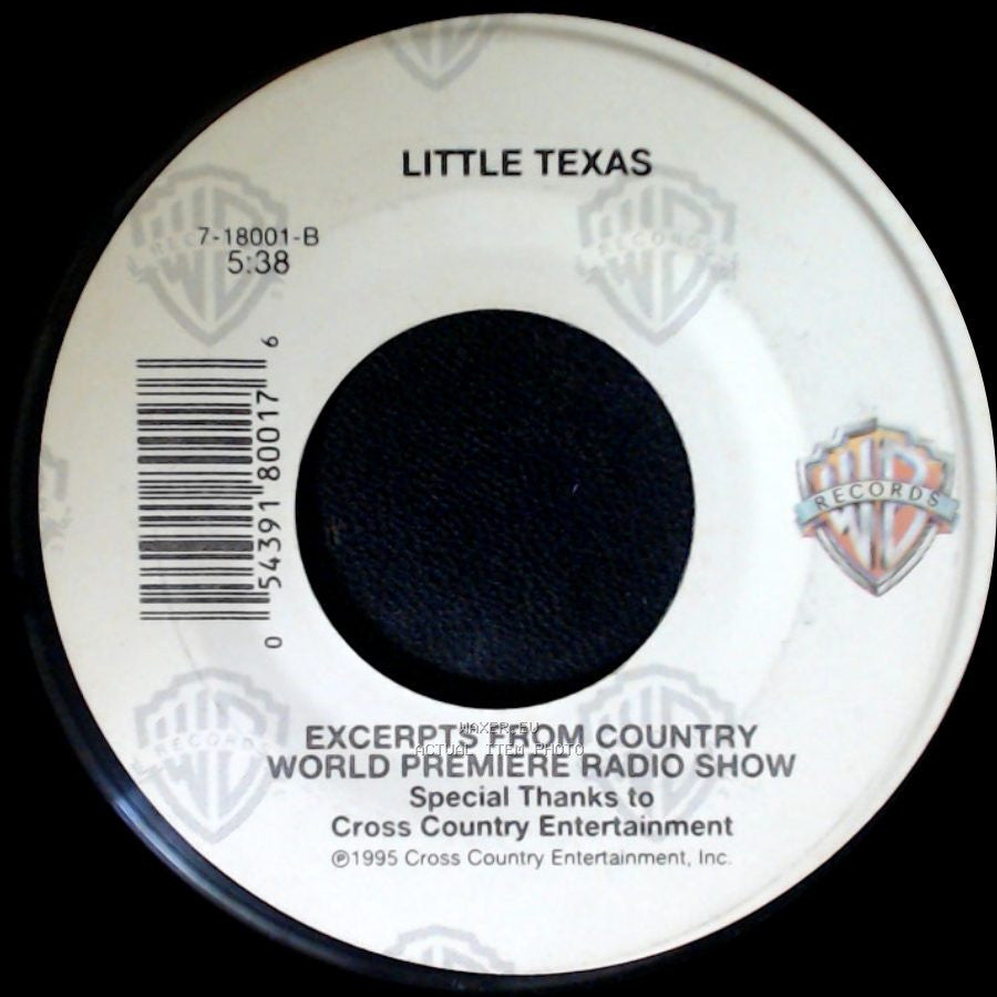 Little Texas - Amy's Back In Austin / Excerpts From Country World Premiere Radio Show side B
