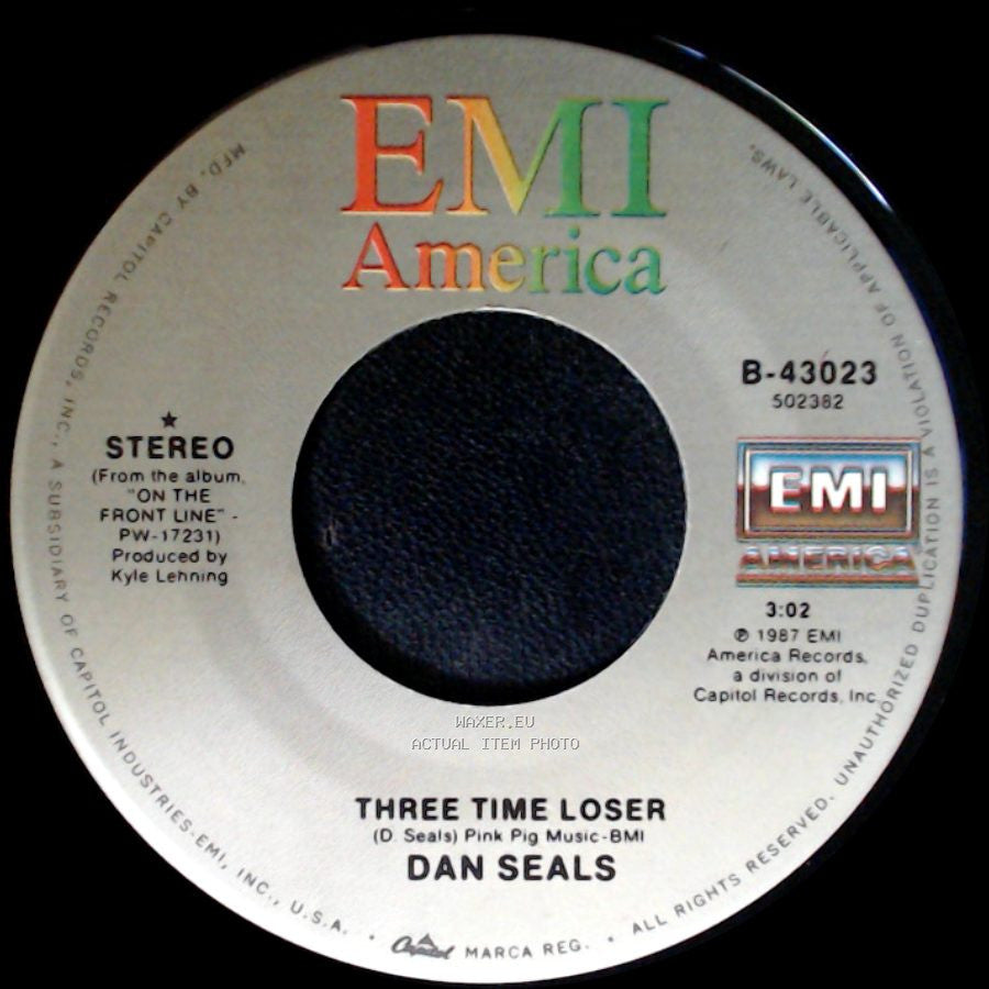 Dan Seals - On The Front Line / Three Time Loser side B