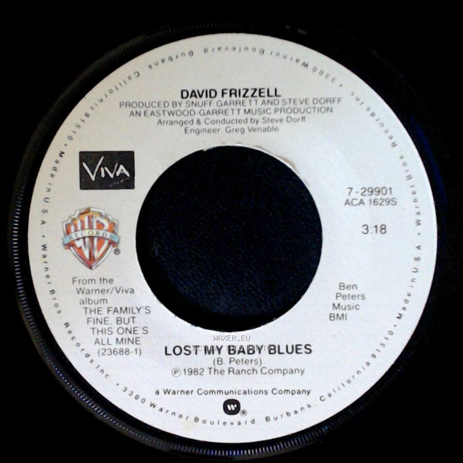 David Frizzell - Lost My Baby Blues / Single And Alone side A