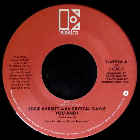 Eddie Rabbitt With Crystal Gayle / Eddie Rabbitt - You And I / All My Life, All My Love side A