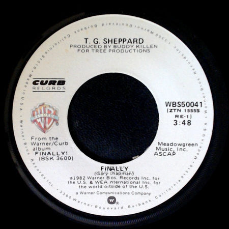 T. G. Sheppard - Finally / All My Cloudy Days Are Gone side A
