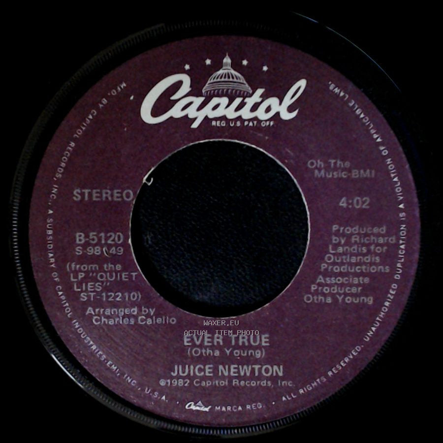 Juice Newton - Love's Been A Little Bit Hard On Me / Ever True side B