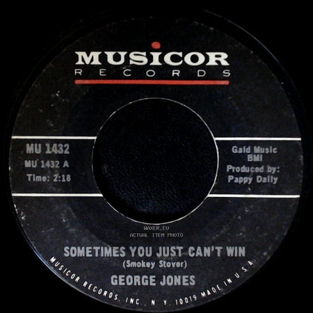 George Jones - Sometimes You Just Can't Win / Brothers Of A Bottle side A