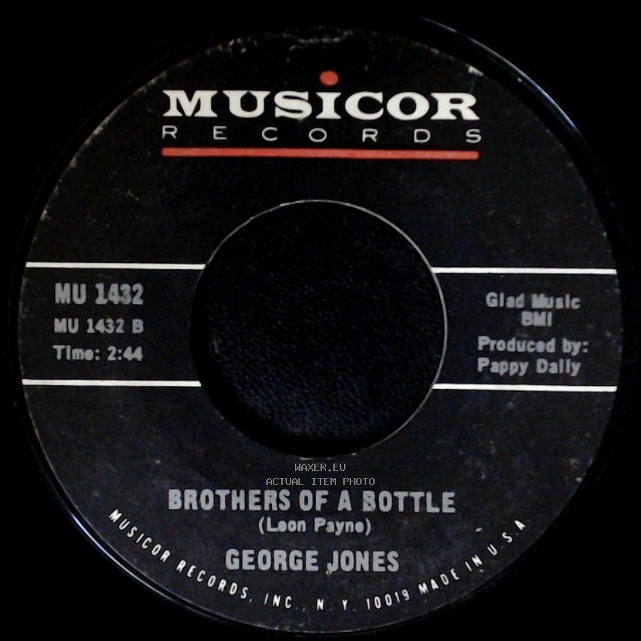 George Jones - Sometimes You Just Can't Win / Brothers Of A Bottle side B