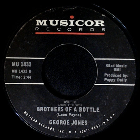 George Jones - Sometimes You Just Can't Win / Brothers Of A Bottle side B