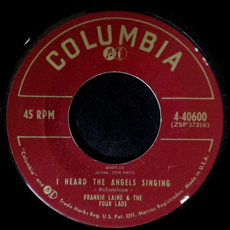 Frankie Laine & The Four Lads - Ain't It A Pity And A Shame / I Heard The Angels Singing side B