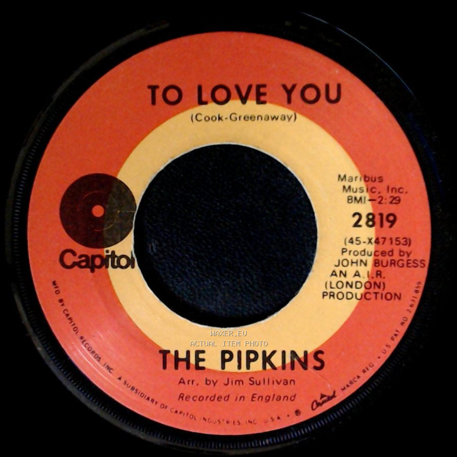 The Pipkins - Gimme Dat Ding / To Love You side B