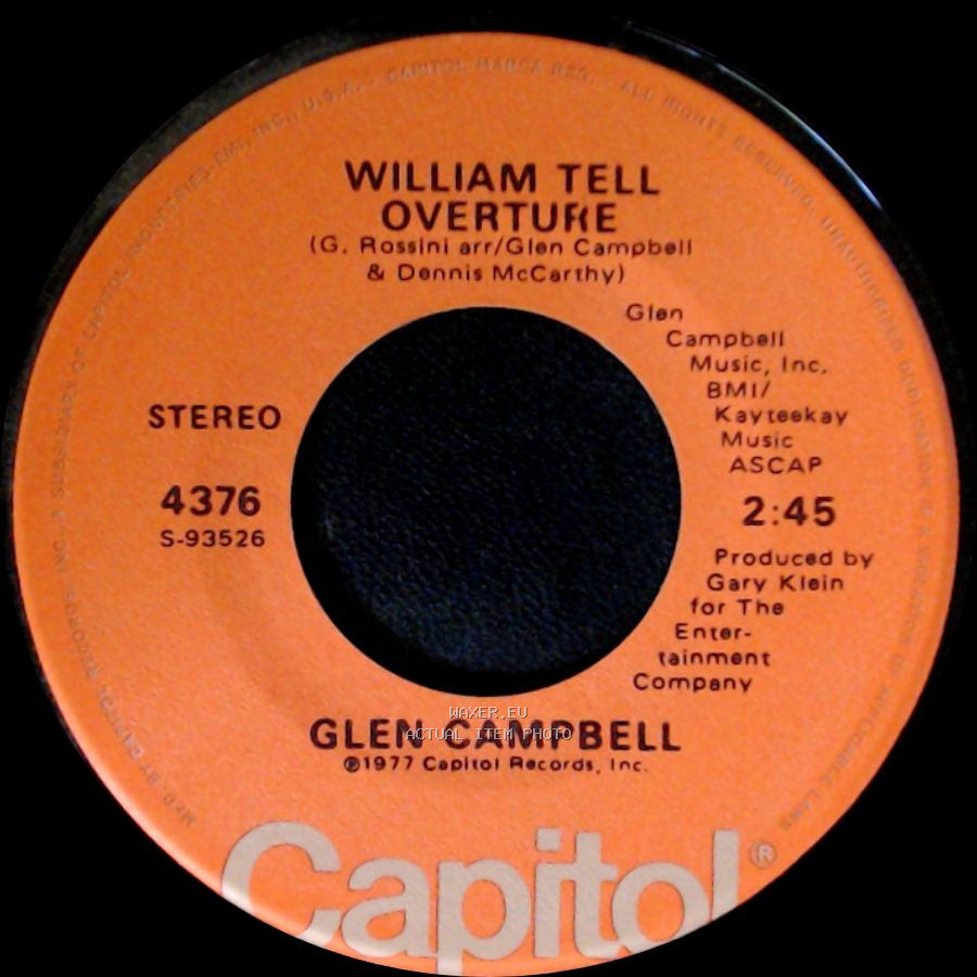 Glen Campbell - Southern Nights / William Tell Overture side B
