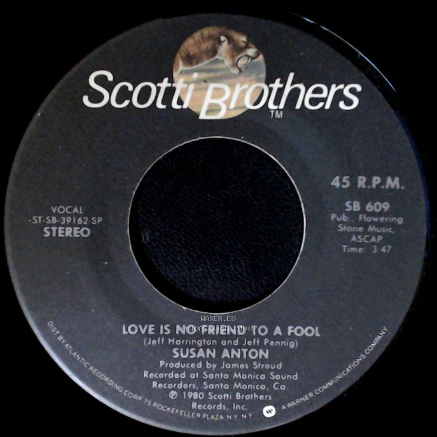 Susan Anton / Fred Knoblock And Susan Anton - Love Is No Friend To A Fool / Killin' Time side A