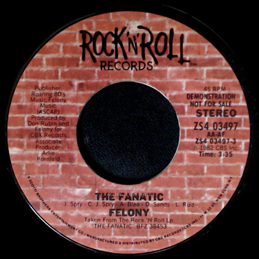 Felony / The Fanatic - The Fanatic / Felony side B