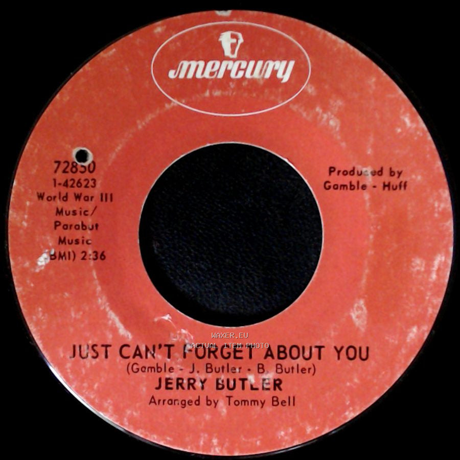 Jerry Butler - Hey, Western Union Man / Just Can't Forget About You side B