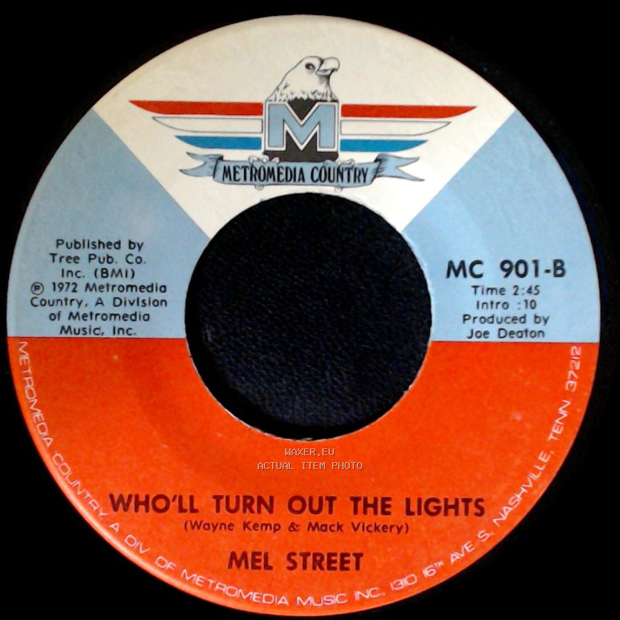 Mel Street - Lovin' On Back Streets / Who'll Turn Out The Lights side B