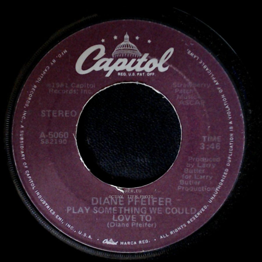 Diane Pfeifer - Play Something We Could Love To / Sing You To Sleep side A