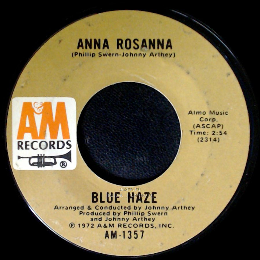 Anna Rosanna / Blue Haze - Blue Haze / Smoke Gets In Your Eyes side A