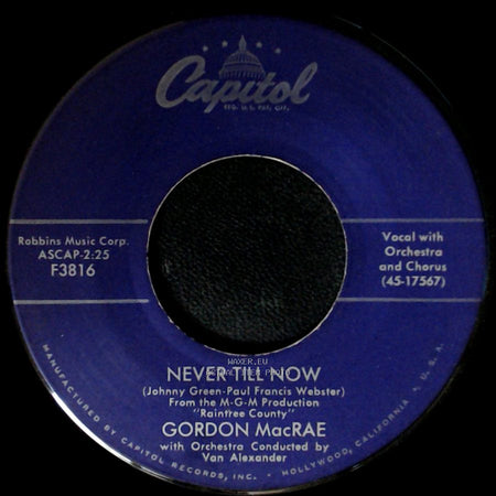 Gordon Macrae - Sayonara / Never Till Now side B