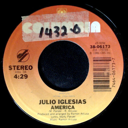 Julio Iglesias - Too Many Women / America side B