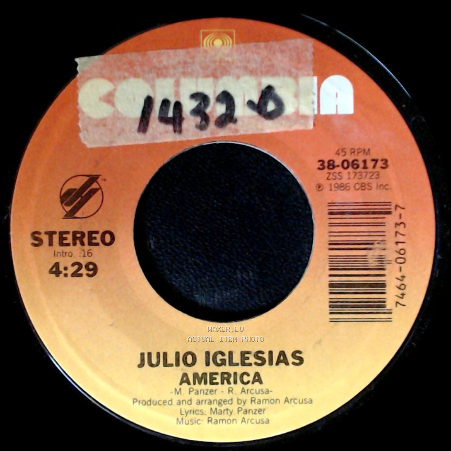 Julio Iglesias - Too Many Women / America side B